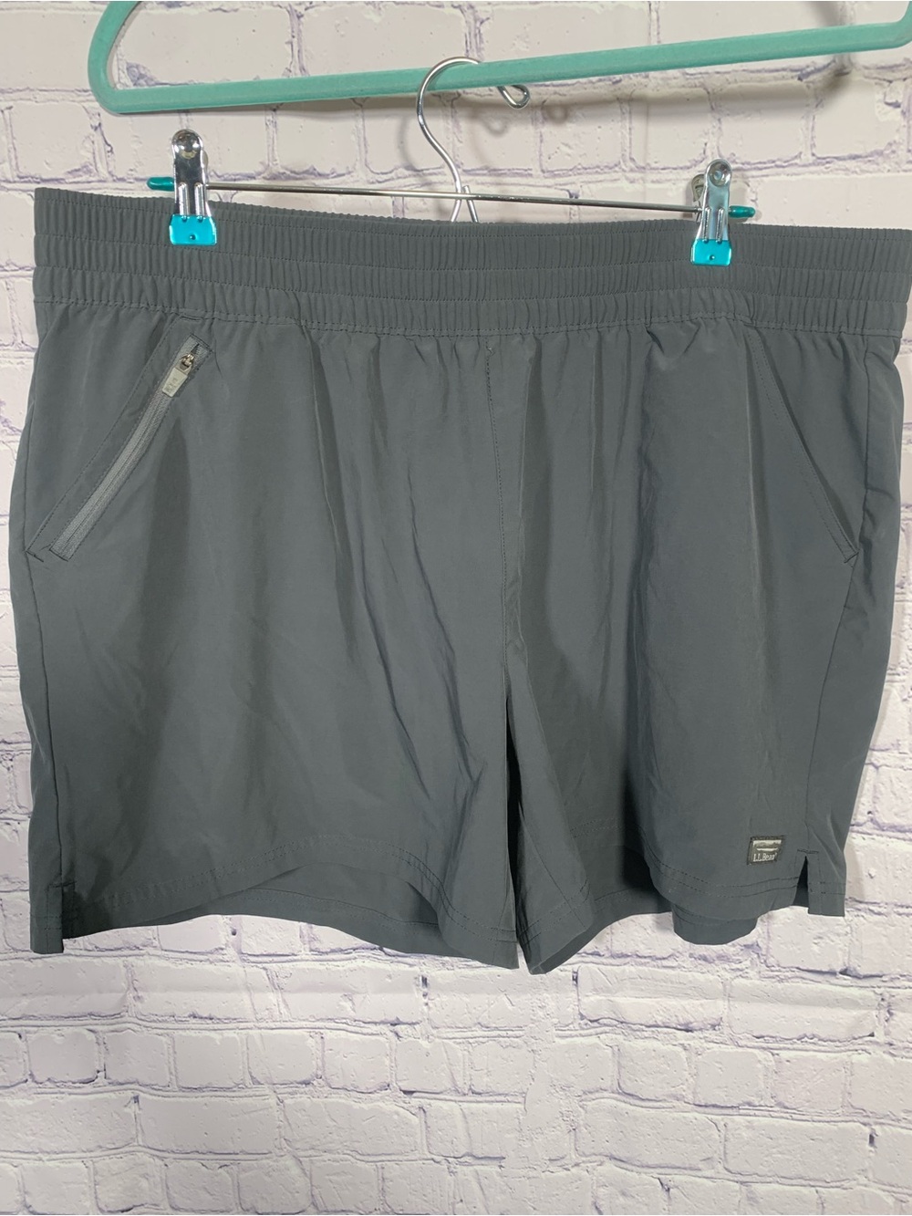 L.LBean Womens Shorts Gray Size XL UPF 50+ UV Protection Outdoor Beach Camping